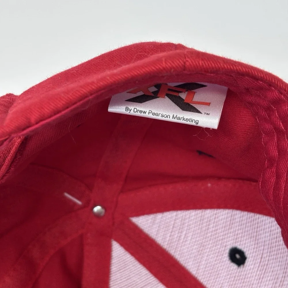 NWT San‎ Francisco Demons XFL Adjustable Strap Hat Drew Pearson Red Cap